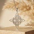 Pendant and necklace "eternal protection" witch's knot 