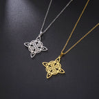 Pendant and necklace "eternal protection" witch's knot 