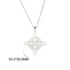 Pendant and necklace "eternal protection" witch's knot 