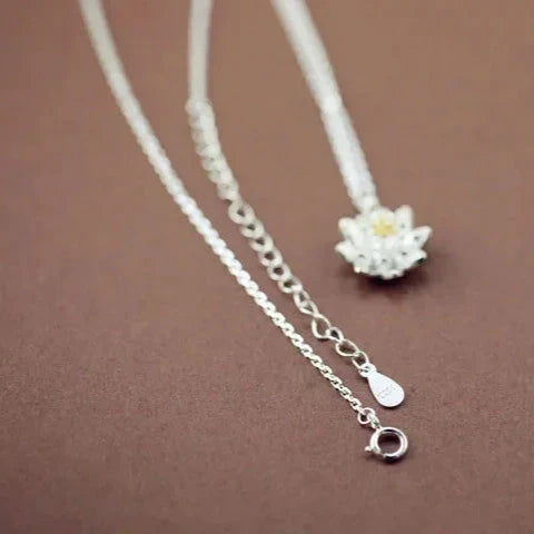 Lotus Flower Pendant & Necklace