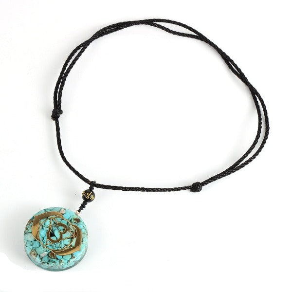 Pendentif Pierre Orgonite & Collier Homme femme Protection Méditation
