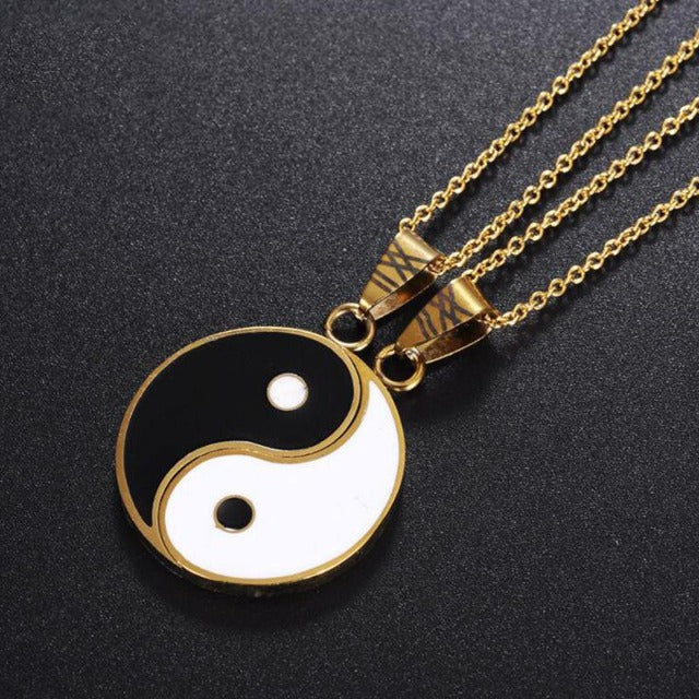 Separatable Yin Yang Pendant gold